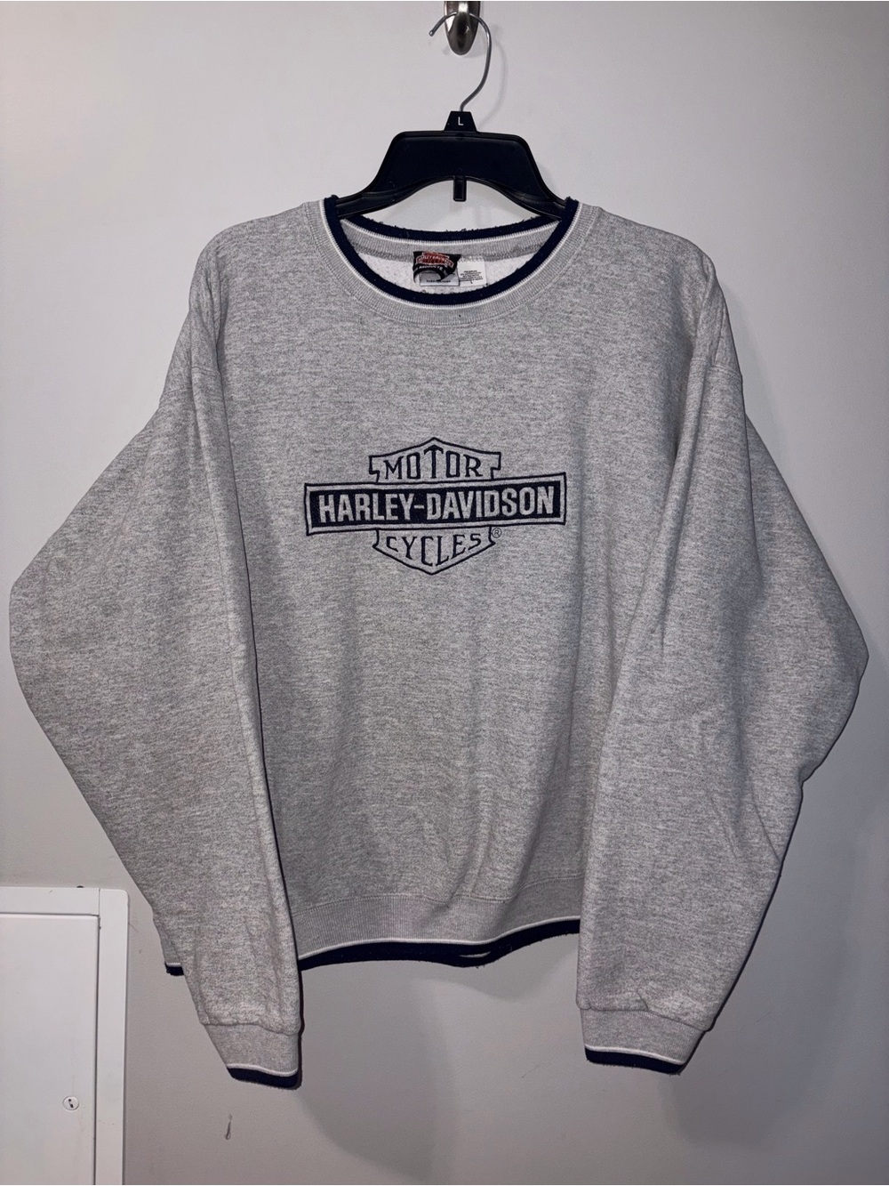 Harley Davidson Embroidered Crewneck